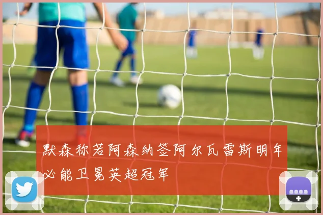 默森称若阿森纳签阿尔瓦雷斯明年必能卫冕英超冠军